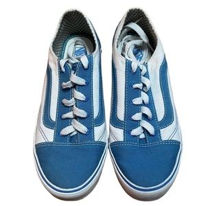 Vans Old Skool Blue and White 2 tone